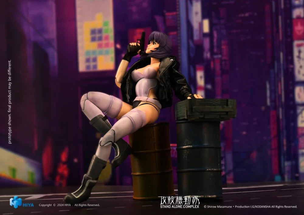 HIYA Exquisite Super Series 1/12 Scale 6 Inch GHOST IN THE SHELL Stand Alone Complex Kusanagi Motoko Action Figure