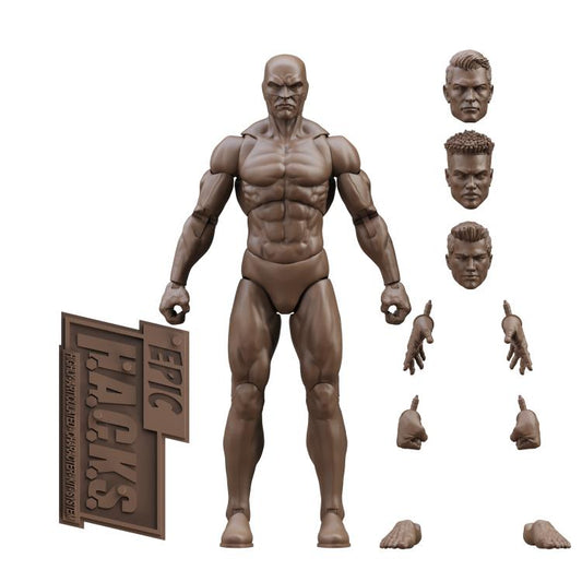 (Pre-Order) BFS Epic H.A.C.K.S. Blanks Coffee Brown Male 1/12 Scale Action Figure