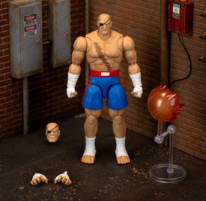 Jada Street Fighter II Sagat 6 Inch Figure (In Stock)