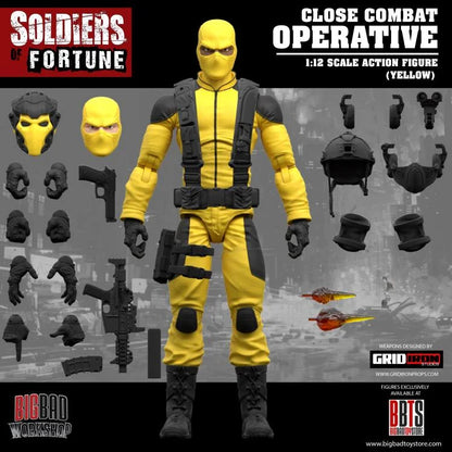 (Pre-Order) Soldiers of Fortune Close Combat Operative (Yellow) 1/12 Scale Action Figure