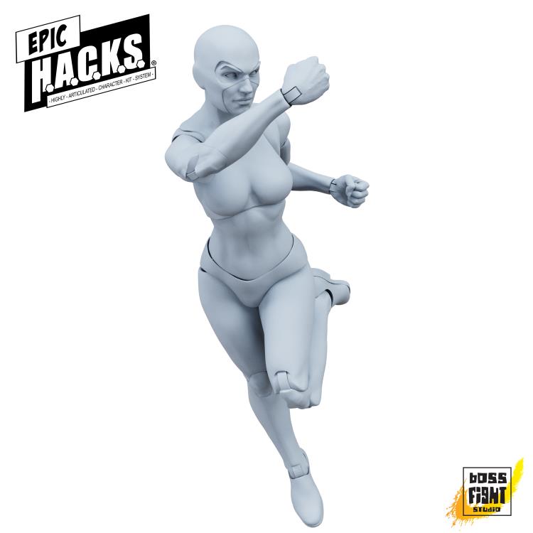 (Pre-Order) BFS Epic H.A.C.K.S. Blanks Shady Gray Female 1/12 Scale Action Figure