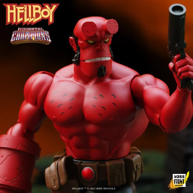 (Pre-Order) Boss Fight Studios Hellboy Immortal Champions Hellboy Retro Action Figure