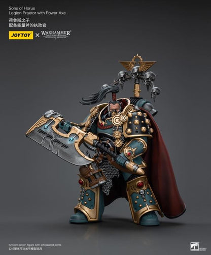 Warhammer 40k Sons of Horus Legion Praetor with Power Axe 1/18 Scale Action Figure (In Stock)