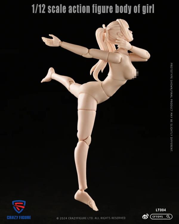 CRAZY FIGURE Multi Joint Movable 1/12 Scale Female Body LT004 (In Stock)