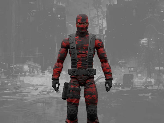 (Pre-Order) Soldiers of Fortune Close Combat Operative (Red/Black Camo) 1/12 Scale Action Figure