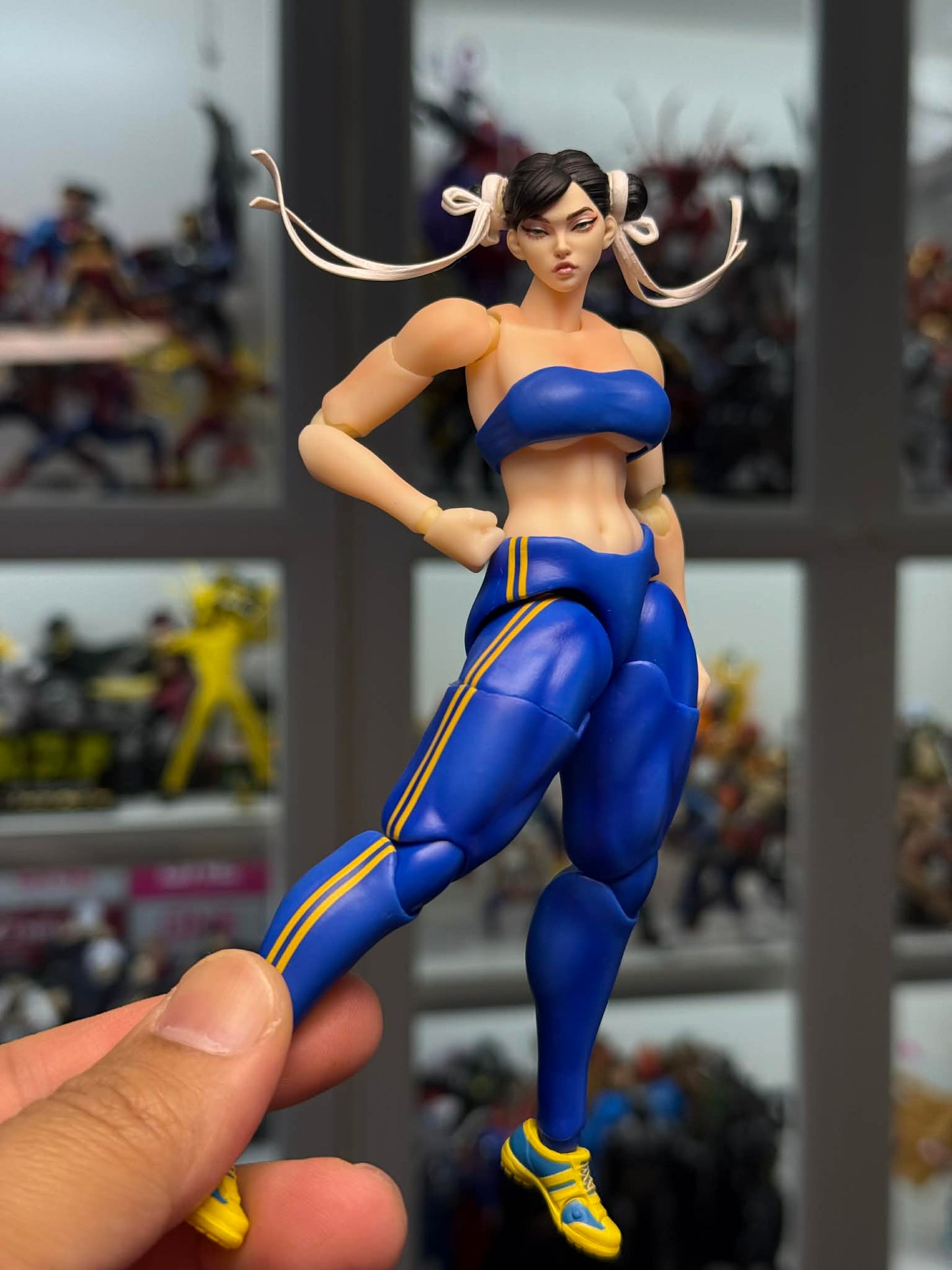 Custom 1/12 Action Chun LI Head for Cocann Studio body