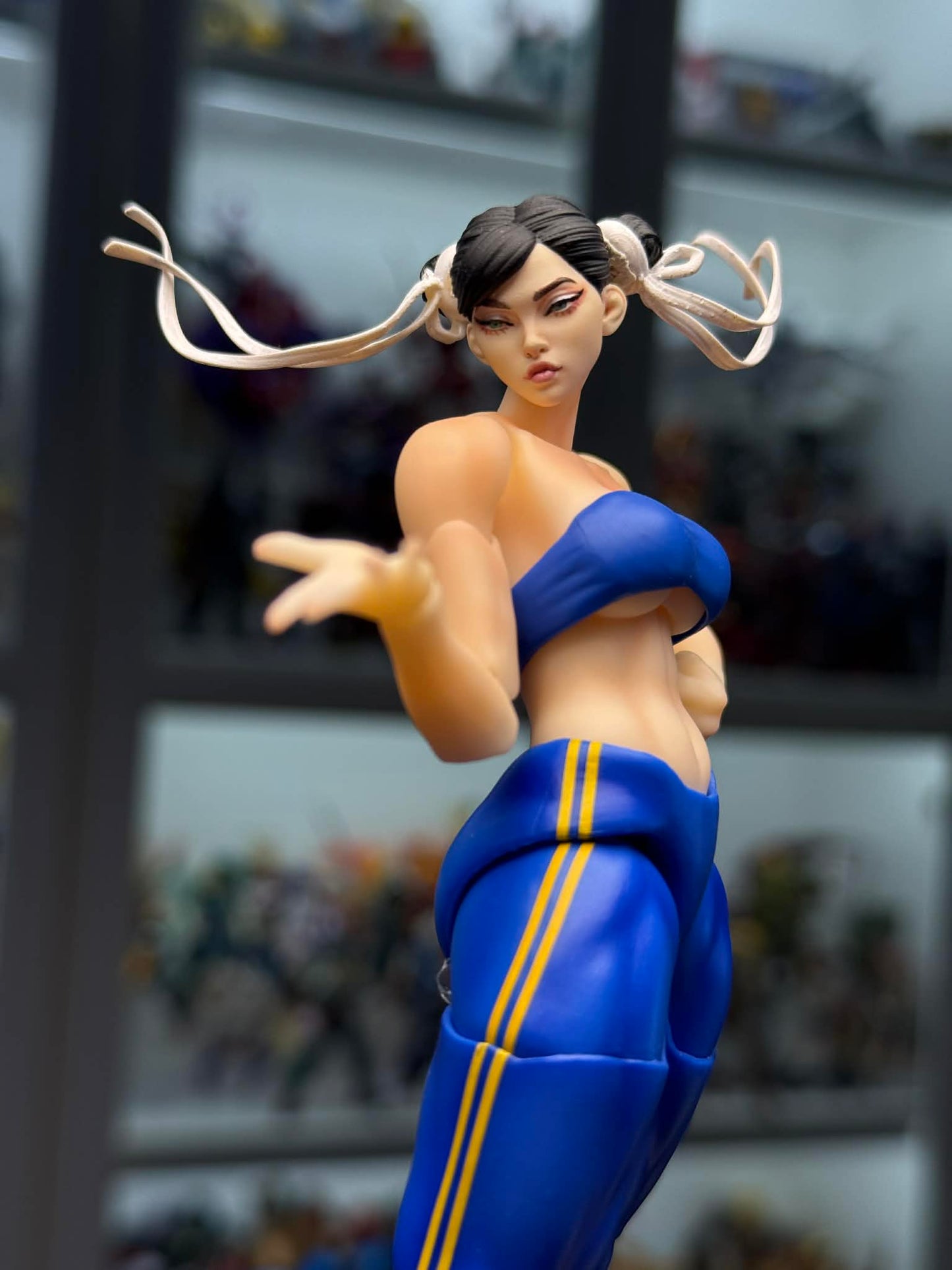 Custom 1/12 Action Chun LI Head for Cocann Studio body
