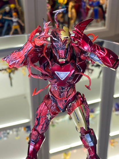 Customs Revoltech Amazing Yamaguchi Carnage + Iron man action Figure