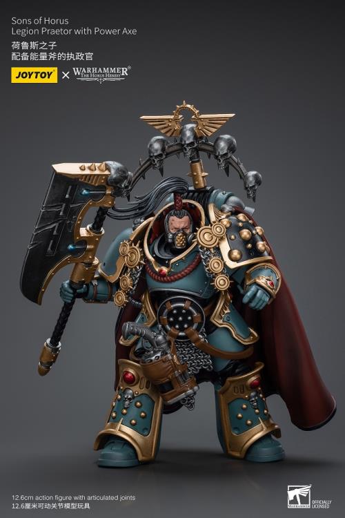 Warhammer 40k Sons of Horus Legion Praetor with Power Axe 1/18 Scale Action Figure (In Stock)