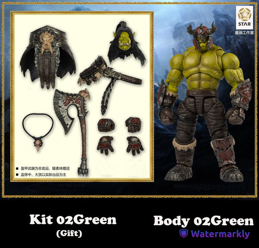 (Pre-Order) Star studio 1/12 Ancient War wave 1 Orc Body and Custom Kit (Orc Body 02 Green)