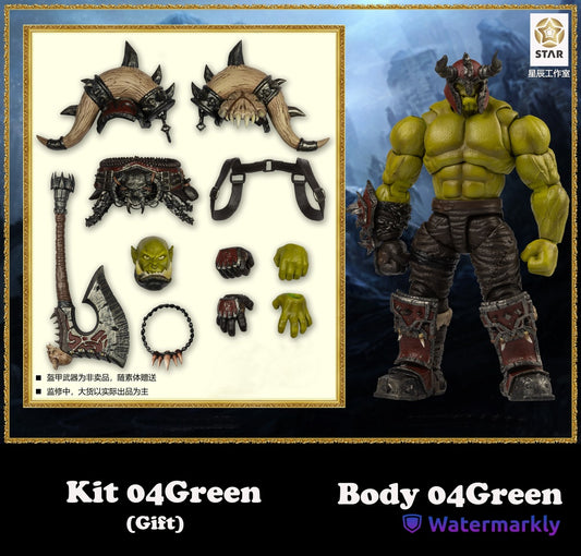 (Pre-Order) Star studio 1/12 Ancient War wave 1 Orc Body and Custom Kit (Orc Body 04 Green)