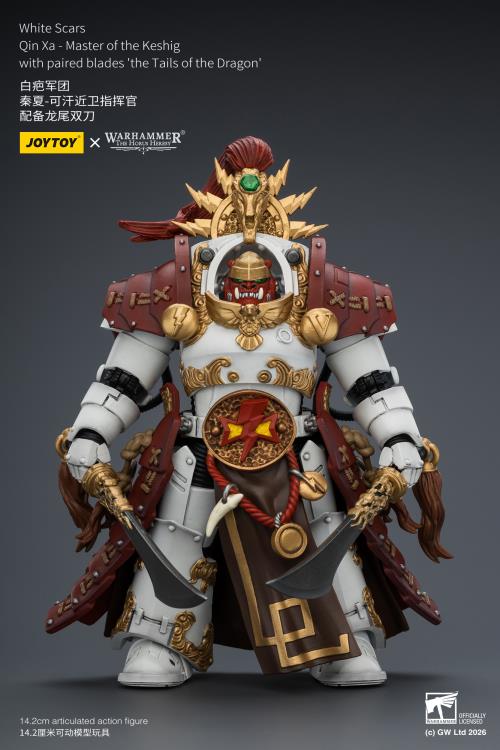 (Pre-Order) Warhammer 40k White Scars Qin Xa - Master of the Keshig with paired blades the Tails of the Dragon