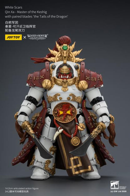 (Pre-Order) Warhammer 40k White Scars Qin Xa - Master of the Keshig with paired blades the Tails of the Dragon