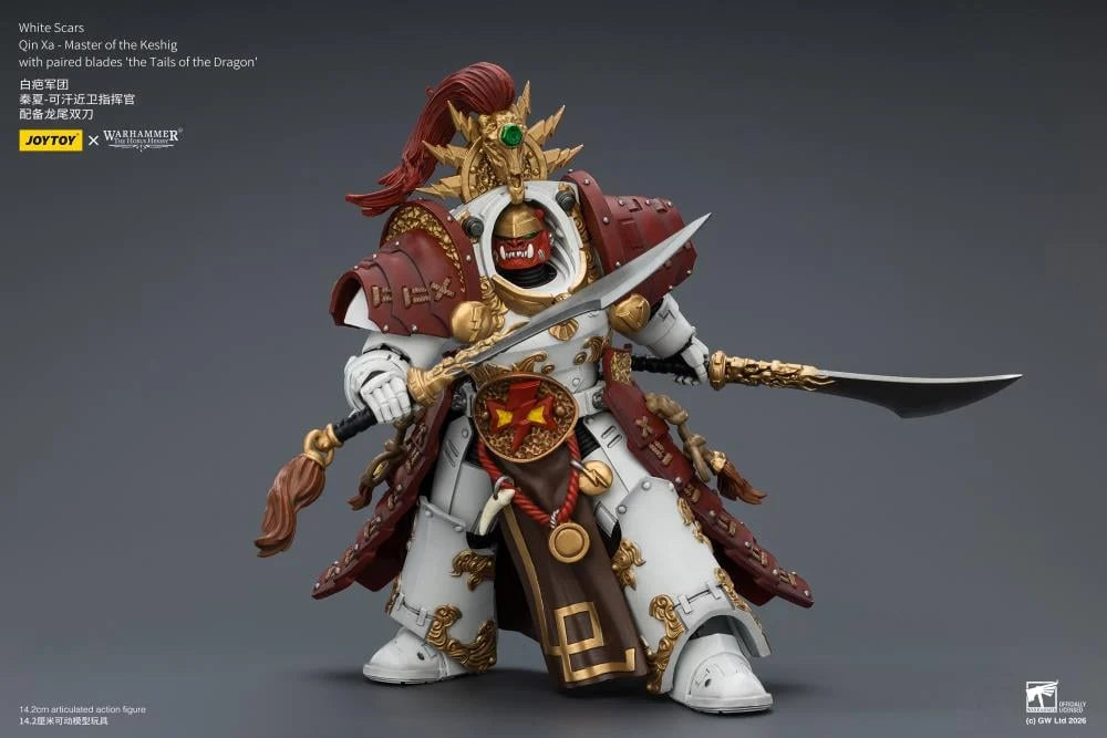 (Pre-Order) Warhammer 40k White Scars Qin Xa - Master of the Keshig with paired blades the Tails of the Dragon