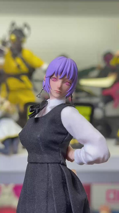 Custom 1/12 Action Figure Chainsaw Death Devil for Romankey Body