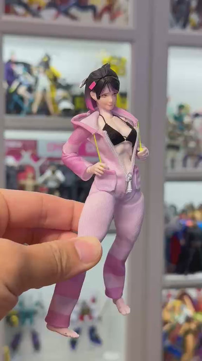 Custom 1/12 Action Figure Street Fighters Juri Han for Romankey Female Body