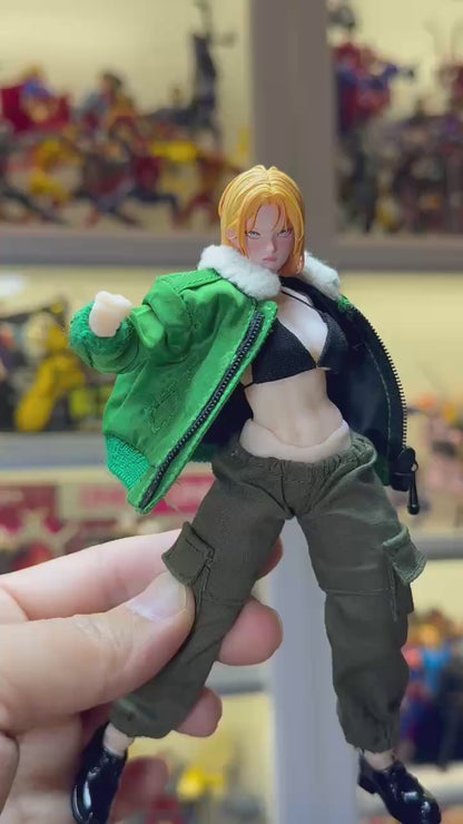 Custom 1/12 Action Figure Street Fighter Cammy head Sclupt (Figure not included)