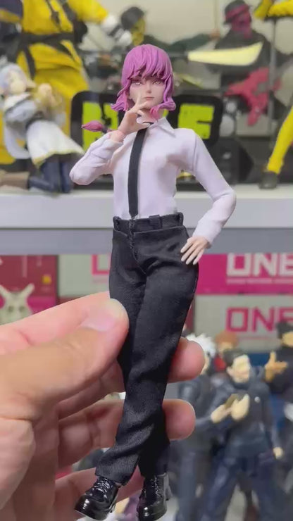 Custom 1/12 Action Figure Chainsaw Man Makima Control Devil for Romankey Body