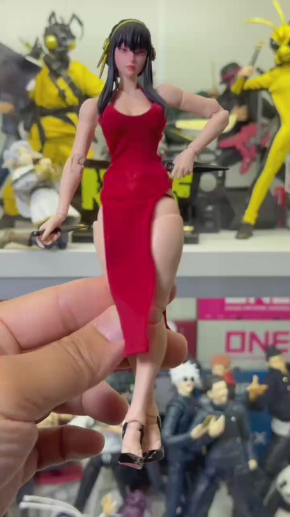 Custom 1/12 Action Figure Spy X Family Yor Head Sclupt for Romankey