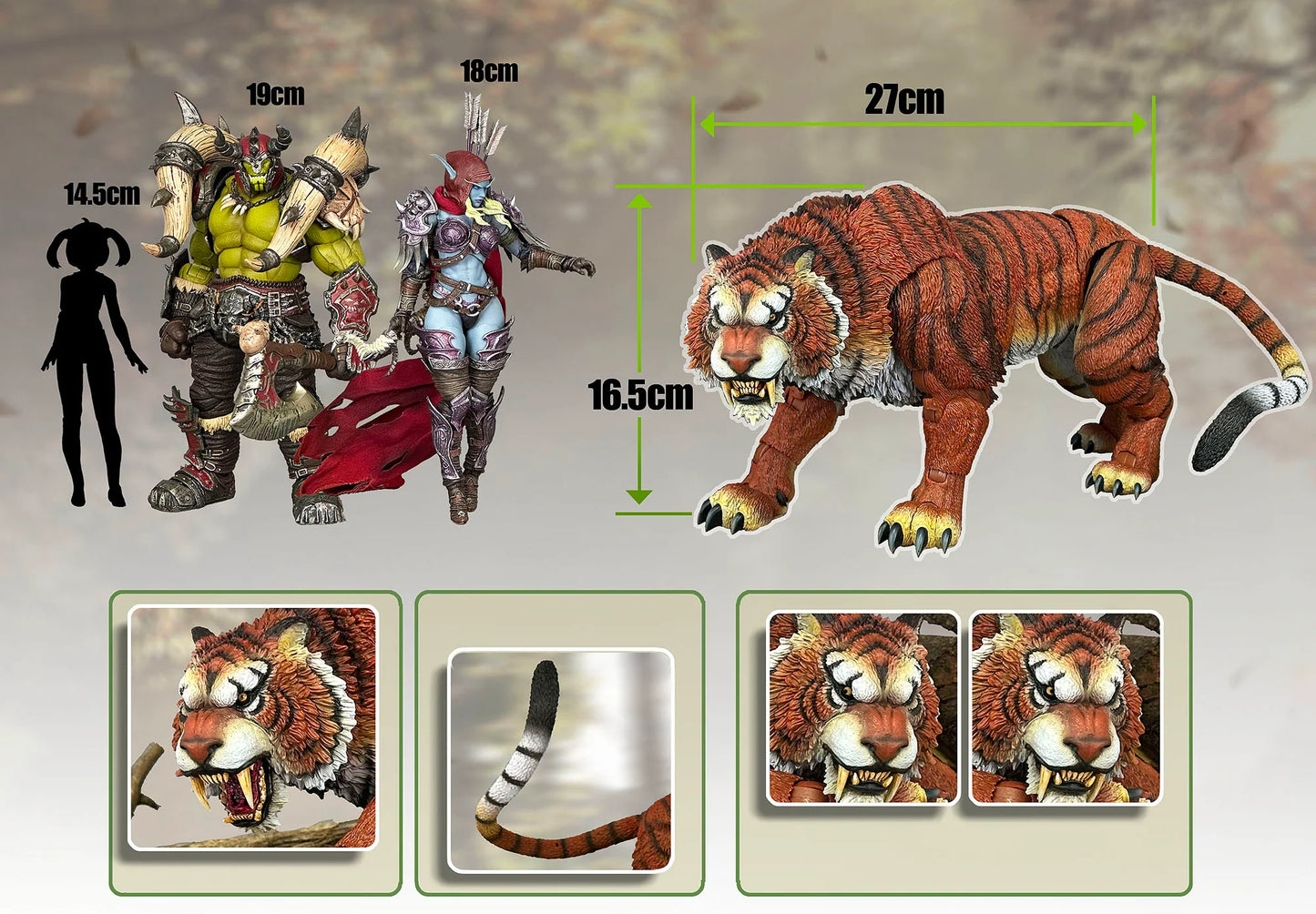 (Pre-Order) FURY TOYS Beast Series Maya Temple Tiger Ember Fang and Frost Claw FT01/02/03 and 04