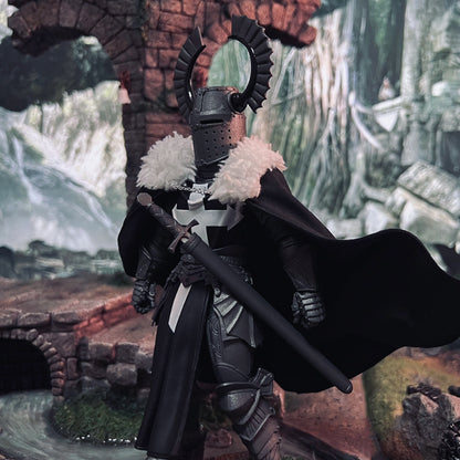 Mythic Legions Black Templar Cloak 1/12
