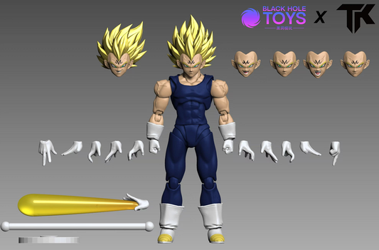 (Pre-Order) Black Hole Toys X TK DIY Dragon Ball Majin Vegeta Blue Suit