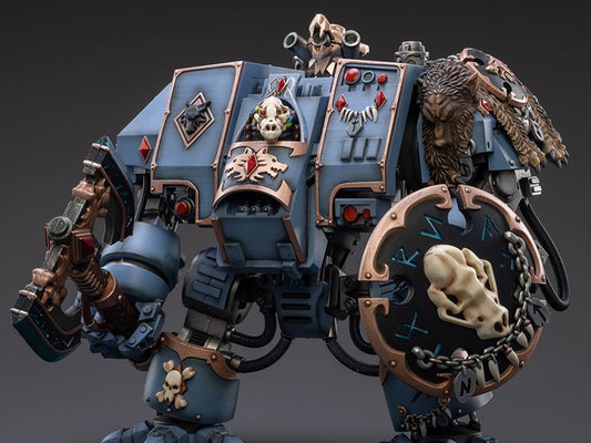 Warhammer 40K Space Marines Space Wolves Venerable Dreadnought Brother Hvor 1/18 Scale Figure (In Stock)