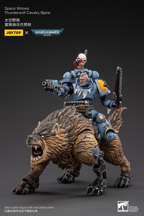 Warhammer 40K Space Wolves Thunderwolf Cavalry Bjane 1/18 Scale Figure (In Stock)